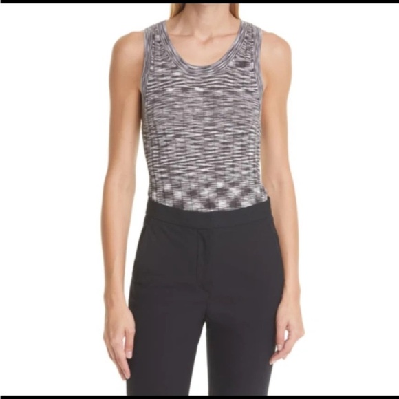 ATM ANTHONY THOMAS MELILLO Silk Cotton Ribbed
Lightweight Space Dye Sleeveless - Picture 1 of 6